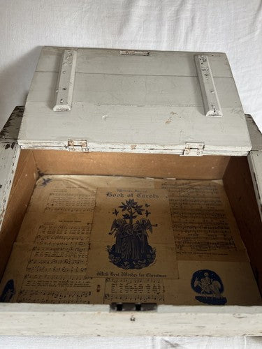 Antique Wooden Box, Vintage Bible Box /Chic Boudoir & Storage, French Home Decor