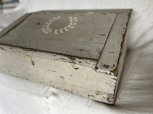 Antique Wooden Box, Vintage Bible Box /Chic Boudoir & Storage, French Home Decor