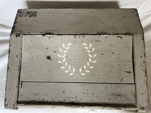 Antique Wooden Box, Vintage Bible Box /Chic Boudoir & Storage, French Home Decor