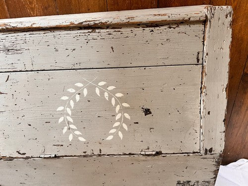Antique Wooden Box, Vintage Bible Box /Chic Boudoir & Storage, French Home Decor