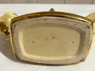 VTG Candleholder Art Deco Ceramic, DB Candlestick VIROFLAY  Decorative Antiques