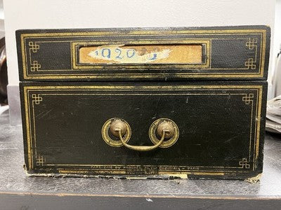 Vintage French Box 1920s Filing Cabinet Paris / Props Boudoir Decor