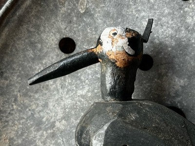 Vintage Duck Decoy, French Country Bird On Stick