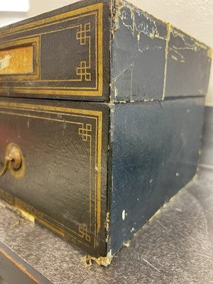 Vintage French Box 1920s Filing Cabinet Paris / Props Boudoir Decor