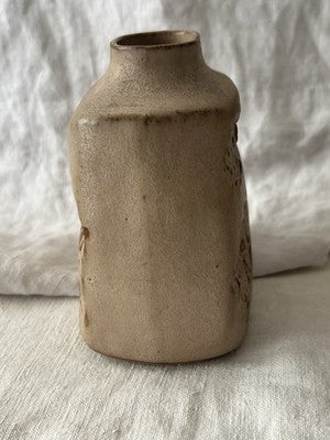 Vintage Fat Lava Vase, Mid Century Brutalist Pottery, 1960s /70s Home Decor