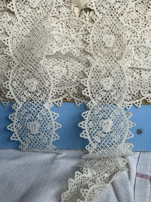 Antique Lace VTG Cluny Guipure Trim, Vintage Wedding & Period Costume Drama 2m