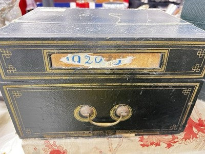 Vintage French Box 1920s Filing Cabinet Paris / Props Boudoir Decor