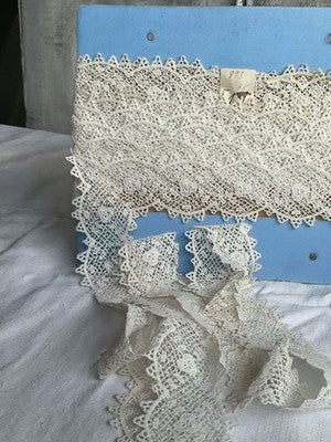 Antique Lace VTG Cluny Guipure Trim, Vintage Wedding & Period Costume Drama 2m