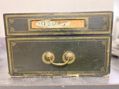 Vintage French Box 1920s Filing Cabinet Paris / Props Boudoir Decor
