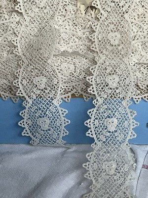 Antique Lace VTG Cluny Guipure Trim, Vintage Wedding & Period Costume Drama 2m
