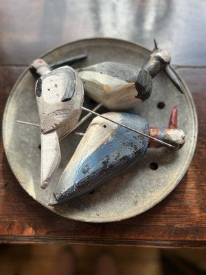 Vintage Duck Decoy, French Country Bird On Stick