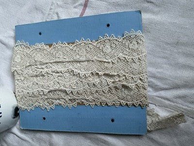 Antique Lace VTG Cluny Guipure Trim, Vintage Wedding & Period Costume Drama 2m