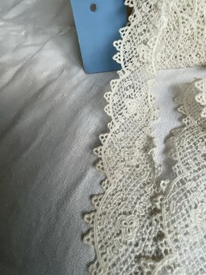 Antique Lace VTG Cluny Guipure Trim, Vintage Wedding & Period Costume Drama 2m