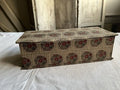 Antique Fabric Box Floral Medallions Art Deco Stationary Box Au Bon Marche Paris