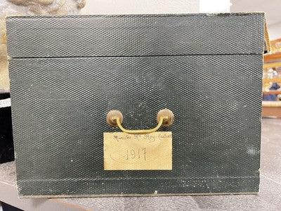 Vintage French Box 1917 Filing Cabinet Paris / Props Boudoir Decor