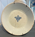 Antique French Plate Blue & White, Decorative Wall Art /18C Collector's pottery