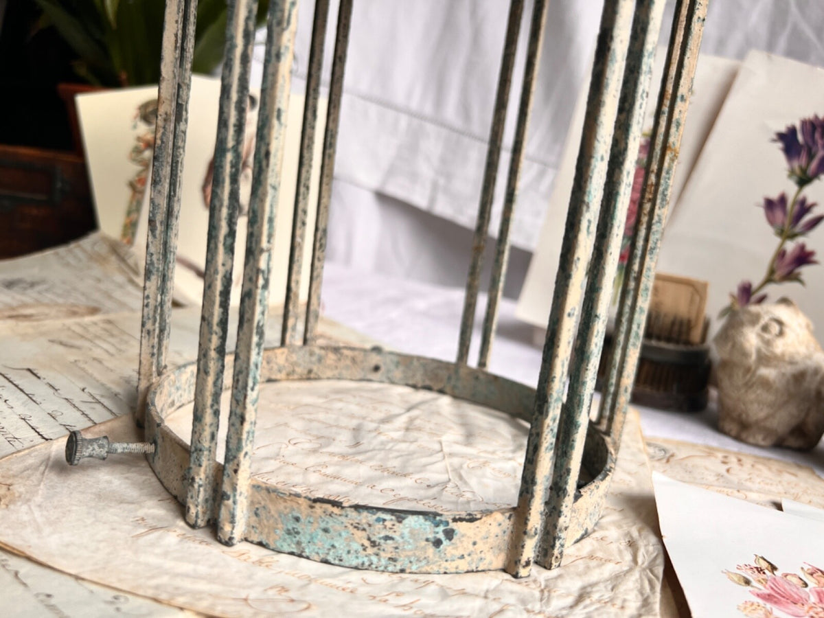 Antique French Light. Vintage Outdoor Pendant. Architectural Antiques/ Verdigris