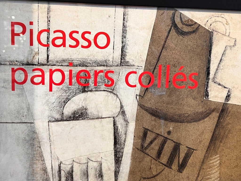 Vintage Poster. Museum Picasso Collages Exhibition Print, Wall Art Cubist / RARE