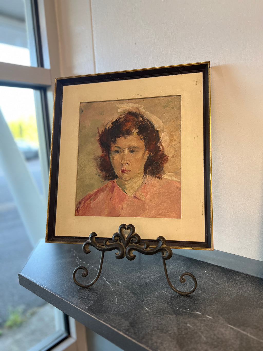 Portrait of lady wearing pink