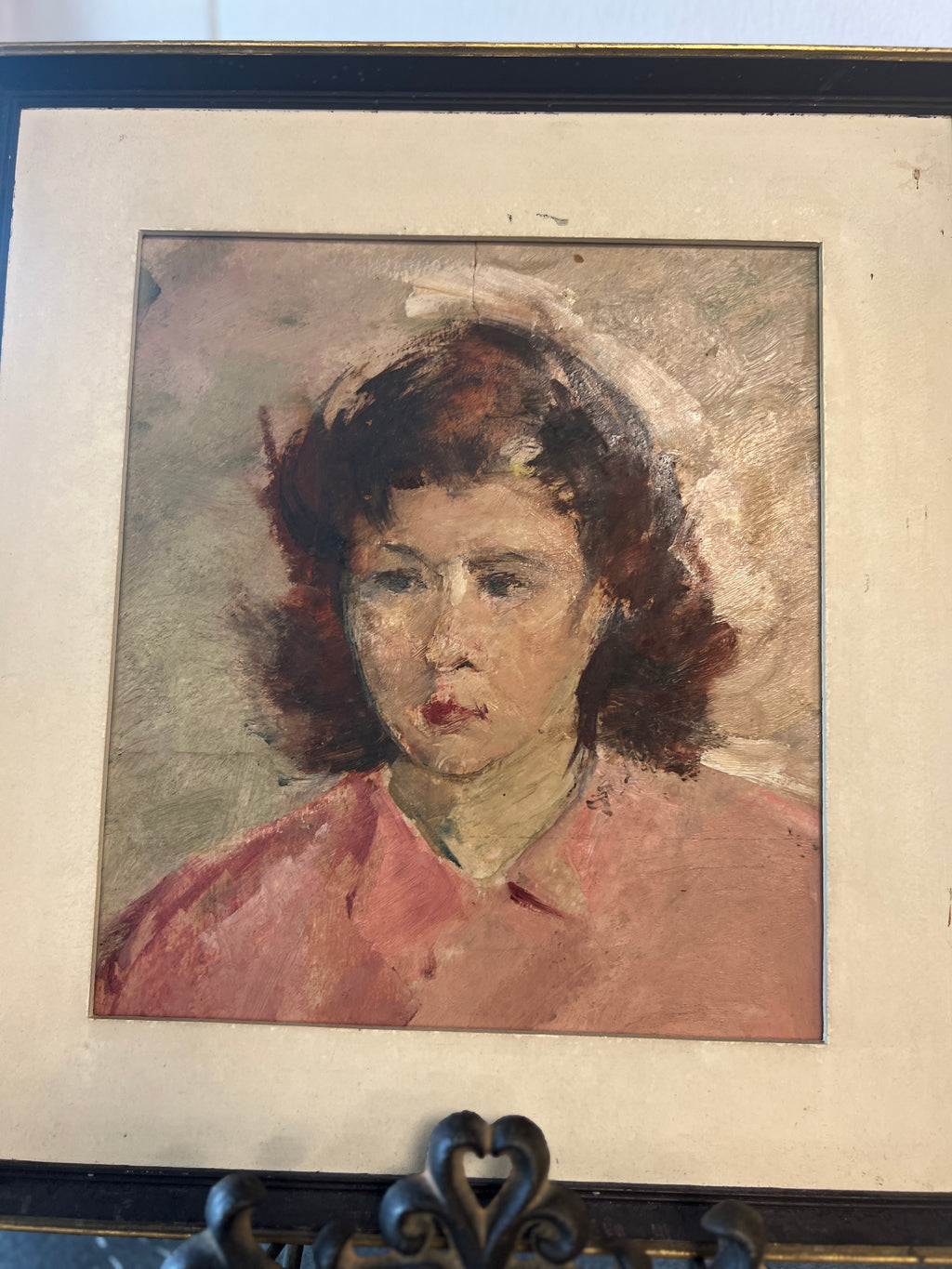 Portrait of lady wearing pink