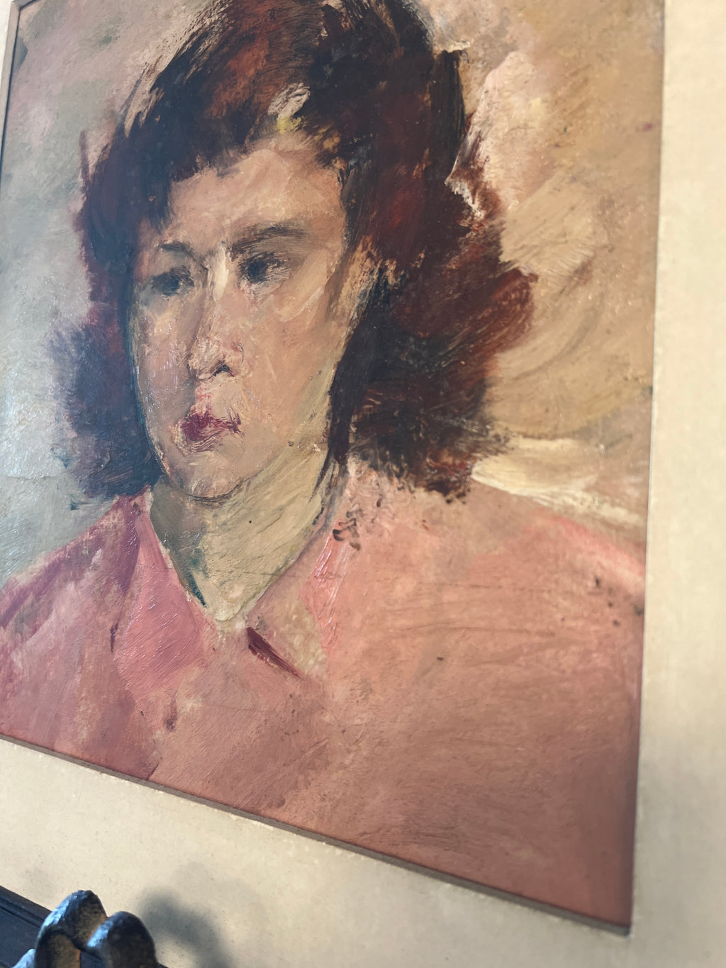 Portrait of lady wearing pink