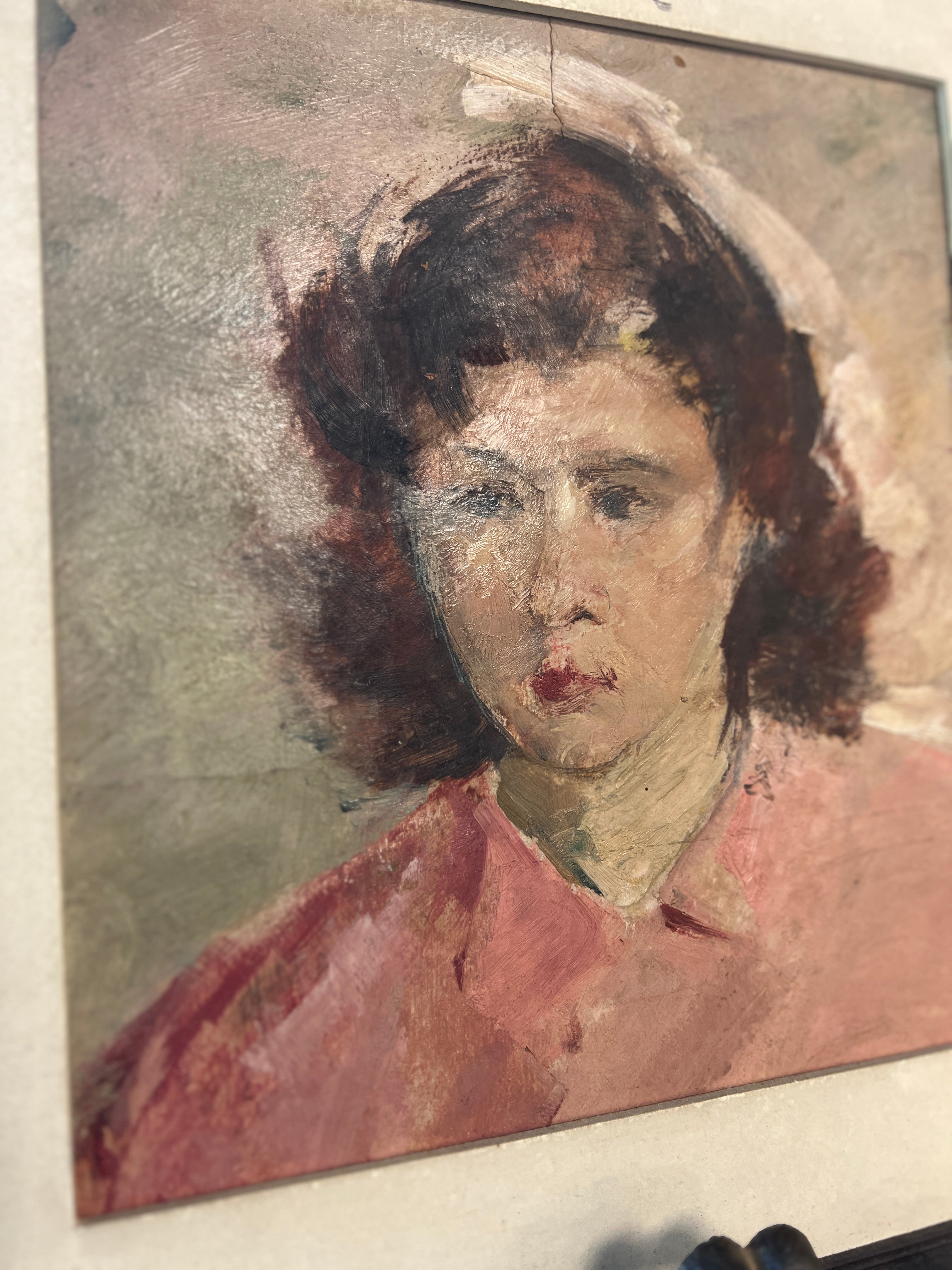 Portrait of lady wearing pink
