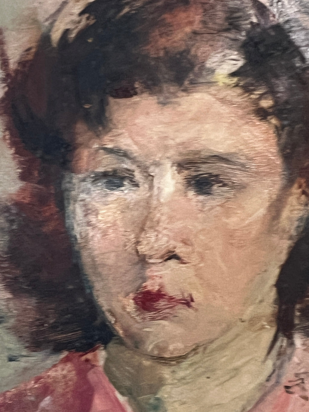 Portrait of lady wearing pink