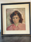 Portrait of lady wearing pink